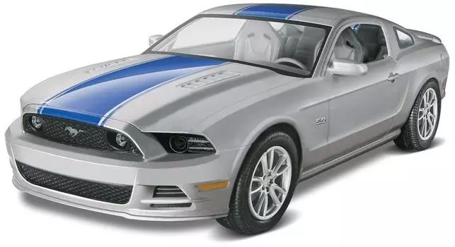 Американский уровень 2014 Mustang GT Silver 04309 Пластиковая модель 1/25