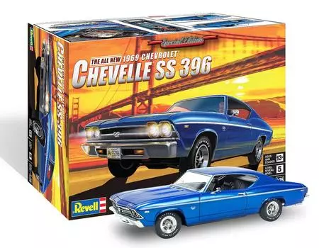 Американский уровень 69 Chevelle SS 396 пластиковая модель 14492 1/25