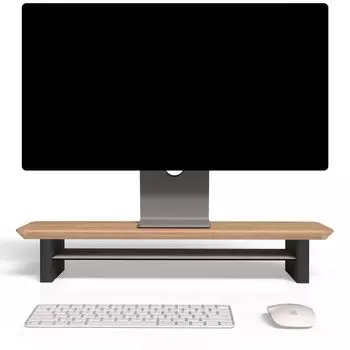 amesoba деревянная подставка для монитора настольная компактная полка для стола MINI Mini (Белый Дуб)