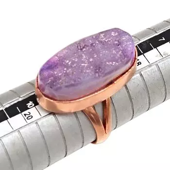 Amethyst Drusy Gemstone Handmade Silver Jewelry 9