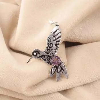 Amethyst Gemstone 925 Sterling Silver Jewelry Bohemian Pendant1.8 Gift For Her CP-20-3