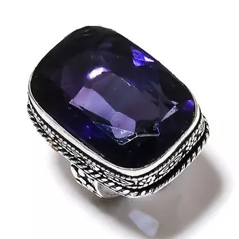 Amethyst Gemstone Handmade 925 Sterling Silver Gift Jewelry Ring Size 6.5 c4v87