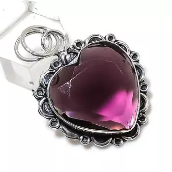 Amethyst Gemstone Handmade 925 Sterling Silver Gift Jewelry Pendant 1.81 K0K77