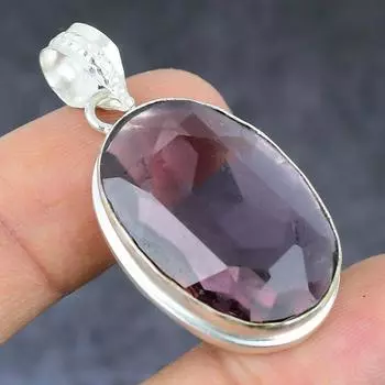 Amethyst Gemstone Handmade 925 Sterling Silver Gift Jewelry Pendant 1.77 y4n04