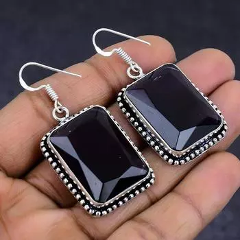 Amethyst Gemstone handmade 925 Sterling Silver gift Jewelry Earring 1.97 L9l74