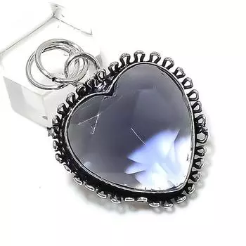 Amethyst Gemstone Handmade 925 Sterling Silver Gift Jewelry Pendant 1.65 Y8T76