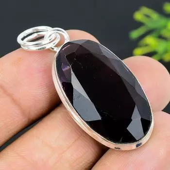 Amethyst Gemstone Handmade 925 Sterling Silver Jewelry Pendant 1.89 t5k25