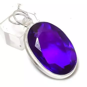 Amethyst Gemstone Handmade 925 Sterling Silver Jewelry Pendant 1.81 l7l86