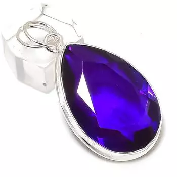 Amethyst Gemstone Handmade 925 Sterling Silver Jewelry Pendant 1.89 n5d49