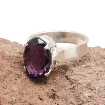 Amethyst Quartz Gemstone Handmade Silver Jewelry 8