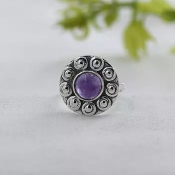 Amethyst Silver Ring, 925 Sterling Silver Handmade Jewelry, February Birthstone Jewelry, Gift For Her, Women Ring Ar8954 5