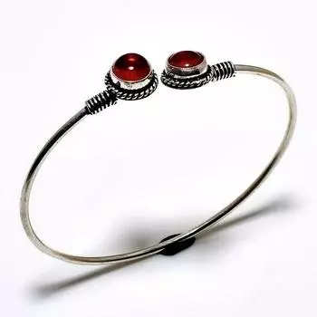 Аметист Драгоценный камень 925 Посеребренный ювелирный браслет ручной работы