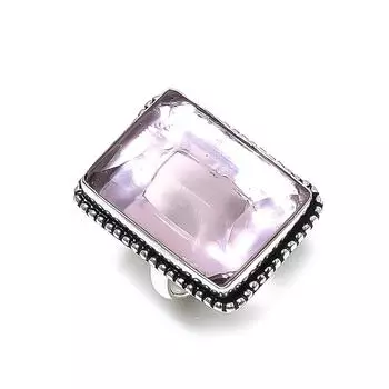 Аметист драгоценный камень ручной работы 925 стерлингового серебра подарочное ювелирное кольцо размер 8 G3c78