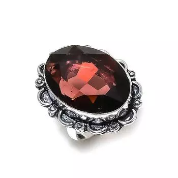 Аметист драгоценный камень ручной работы 925 стерлингового серебра подарочное ювелирное кольцо размер 8 c8Y73