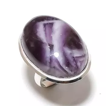 Аметист драгоценный камень ручной работы из стерлингового серебра 925 пробы подарочное ювелирное кольцо размер 7 a2e78