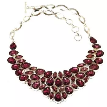 Аметист кварц драгоценный камень друзья позолоченное ювелирное ожерелье 16-18