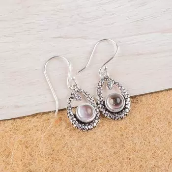 Аметрин Драгоценный камень 925 Стерлинговое серебро Ювелирные изделия Подвески/Капли Женские серьги 1,38 CE-3-21
