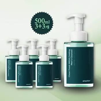 Amezhim Clean Freak Maga Охлаждающее очищающее средство для мужчин 3+3 большой емкости M Zone Care для устранения запаха в паху, зуда, 6 штук, 550 мл