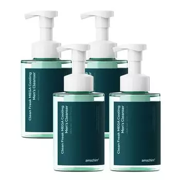Amezhim Clean Freak Mega Cooling Male Cleanser, 4 упаковки, 500 мл