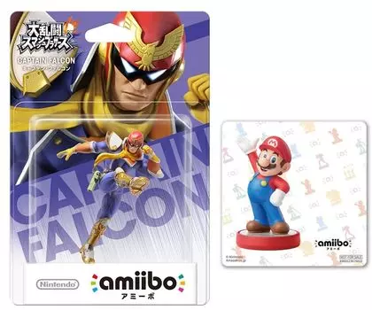 amiibo Captain Falcon (Super Smash Bros. Series) original sticker included