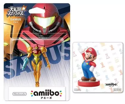 amiibo Самус (Братья Супер Смэш. Серии) оригинальная наклейка включена