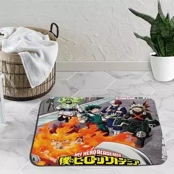 Amime My Hero Academy напольные коврики Деку Мидория Изуку Бакуго ковер мультфильм спальня гостиная мягкий нескользящий коврик 1