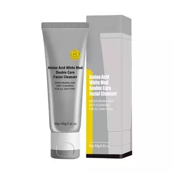 Amino Double-Tube Очищающее средство для лица Oil Control Увлажняющее глубоко очищающее грязевое очищающее средство One Size