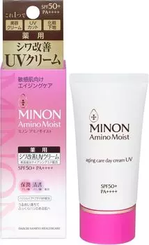 Amino Moist Aging Care Дневной крем с УФ-защитой 30 г Чувствительная основа под макияж Солнцезащитный крем [Minon Skin] Quasi-drug