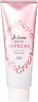 Amino Supreme Hair Mask Moist Smooth 230 г, уход с ароматом розы и жасмина 230 г [BR] (Бархатистый Мягкий) & (х 1)