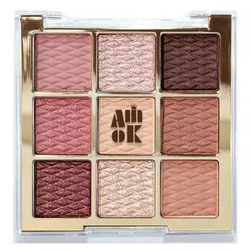 Amiok Soft Clay Beam Eyeshadow Palette, Gelegant Glow, 1 piece