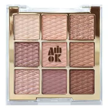 Amiok Soft Clay Beam Shadow Palette, Autumn Mute, 1 piece