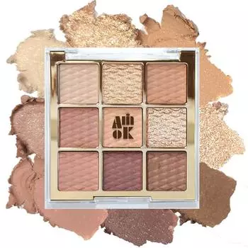 Amiok Soft Clay Beam Shadow Palette, Nude & Mood, 1 piece