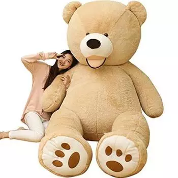 AMIRA TOYS Большая мягкая игрушка, плюшевый мишка, медведь, очень большая игрушка, гигантская мягкая игрушка, медведь, большой размер, подушка для обнимания, праздник, пушистый,