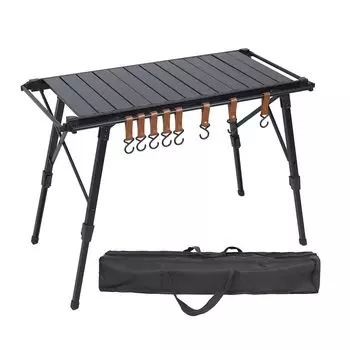 AMITSUNTOP IGT Table Складной стол для кемпинга и отдыха на природе Стол для костра Совместим с 3 единицами IGT Диапазон регулировки высоты стола CM Ножки стола могут быть