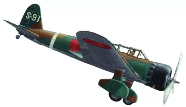 AML Japan Nakajima Type 97 Carrier Reconnaissance Aircraft Camouflage Plastic Model 72055 1/72