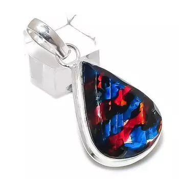 Ammolite Gemstone Handmade 925 Sterling Silver Jewelry Pendant 1.97 e2w51