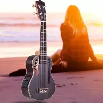 Ammoon 21-дюймовая гавайская гитара из палисандра с эквалайзером