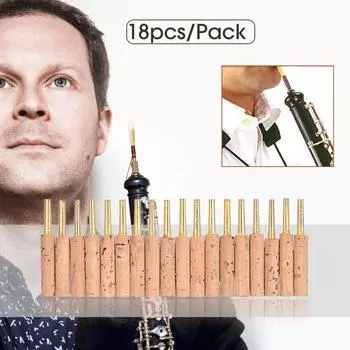 ammoon 47 мм трости для гобоя скобы трубки части с пластиковым футляром 18 шт./упаковка