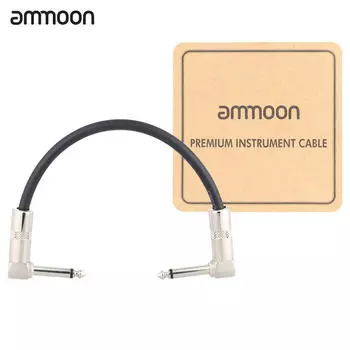 Ammoon AC-10 15 см/0,5 фута гитарный патч педаль эффектов инструментальный кабель шнур 1/4 дюйма 6,35 мм