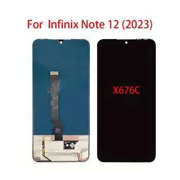 AMOLED ЖК-экран для Infinix Note 12 (2023) X676C ЖК-дисплей с сенсорным экраном и дигитайзером в сборе, запасная часть чёрный