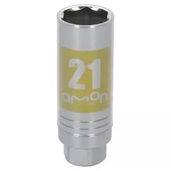 амон тонкая головка для алюминиевых дисков (с защитой от царапин) 21 мм размер приводного угла 12,7 мм 8839