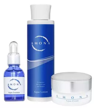 AMONA Уход за кожей Увлажняющая косметика Human Stem Raw Aging Сделано в Японии Набор, Лосьон, Сыворотка, Крем, Набор, Клетки, Экзосомы, NMN, Керамиды, Плацента,