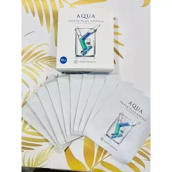 Amore Sella View Aqua Triple Plus Ampoule Mask 30ml 10 sheets Whitening Wrinkle Improvement Cosmetic 2027 (same day delivery), 10 pieces, 1 box