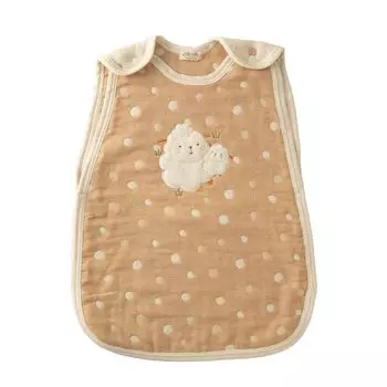 Amorosa Mamma из органического хлопка, марлевая одежда для новорожденных, 0 лет, 1 год [Amorosa Mamma] [Сделано в Японии] (Овец) коричневый