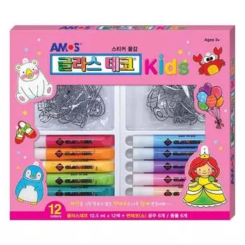 Amos Glass Deco Kids 1, розовый, 1 шт., Корейские игрушки
