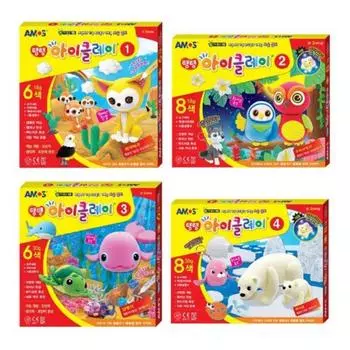 [AMOS] I Clay1 ~ 4(Лисица Фенек, Филин, Бесперебойная морская свинья, Белый Медведь)4 вида животных 1,2,3,4,5,6