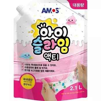 Amos Islime Acti 2,1л, 1 шт, прозрачный, Товары из Кореи