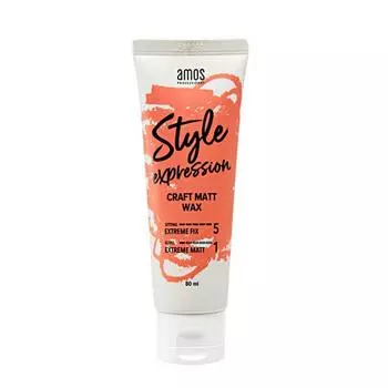 Amos Style Expression Kraft Matt Wax, 80ml, 3 pieces