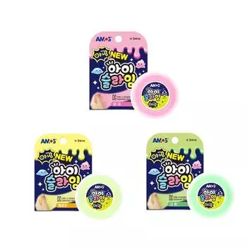 [AMOS] Светящаяся слизь(Свечение в темноте)70 г, 3 вида цветов жёлтый