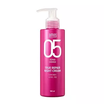 Amos True Repair Night Cream 180 мл Hair Milk Treatment Hair Cream Damage Care Intensive Repair Care Hair Care Корейская косметика Amos Professional
